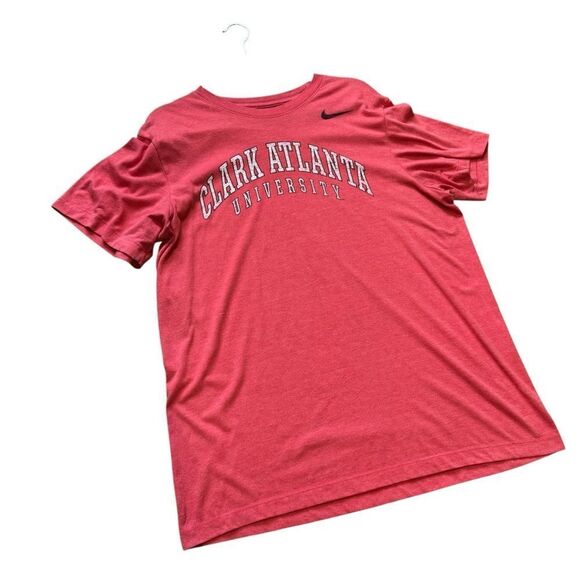 Nike Clark Atlanta University Y2K Red Short Sleeve Crew Neck Soft T-Shirt - Picture 2 of 8
